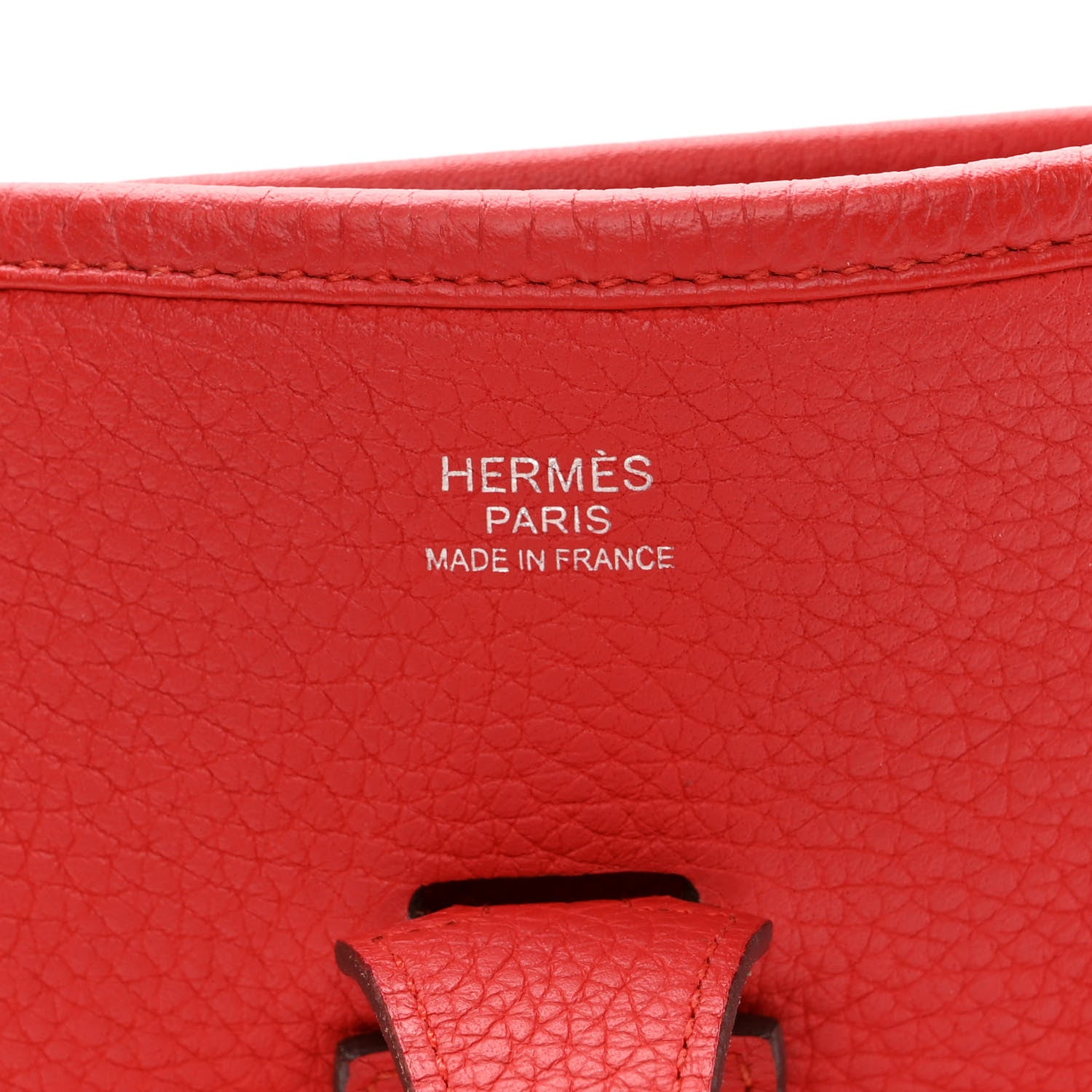 Hermes Taurillon Clemence Evelyne III PM Rouge Tomate 6 of 12