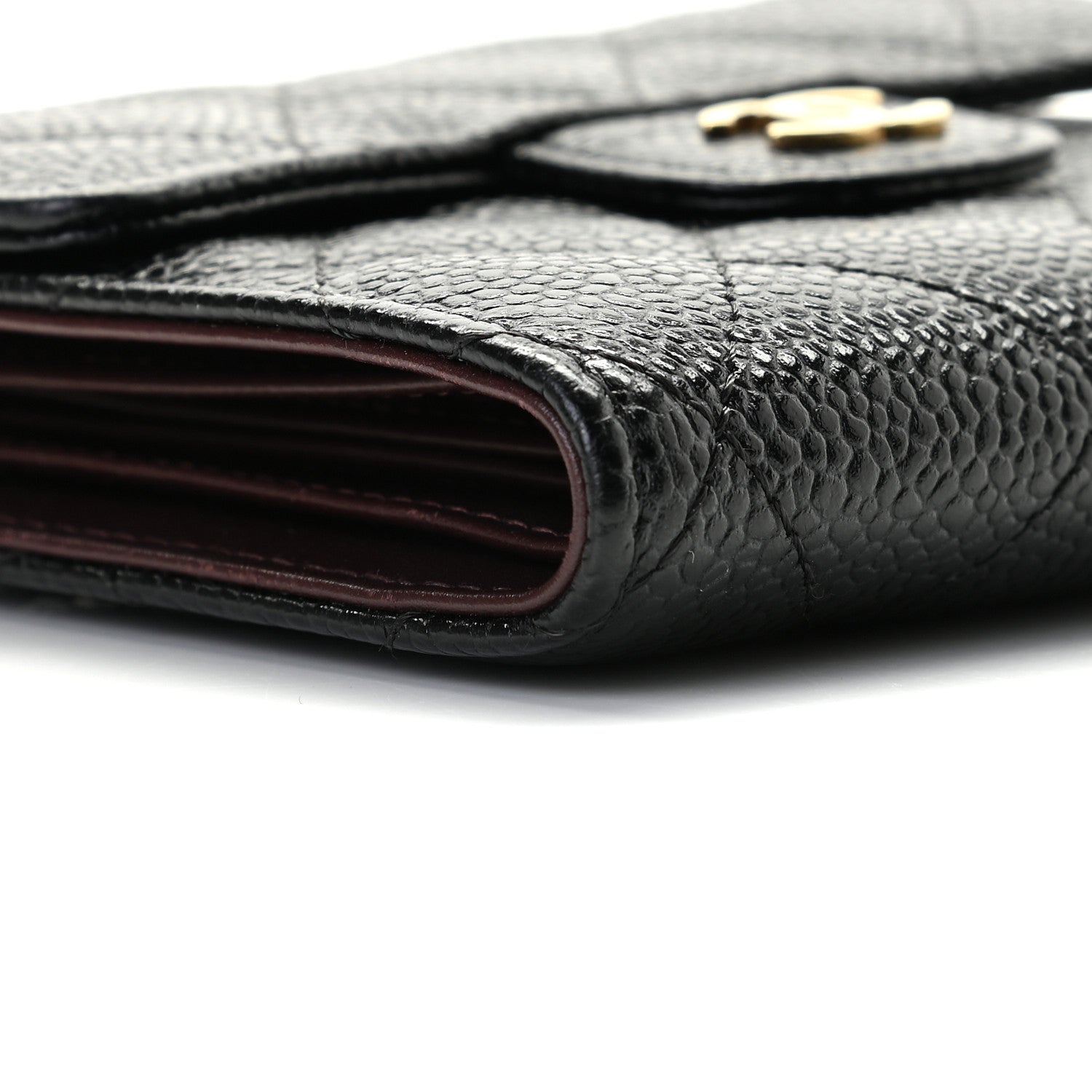 Chanel Caviar Quilted Compact Flap Wallet Black 6 of 10