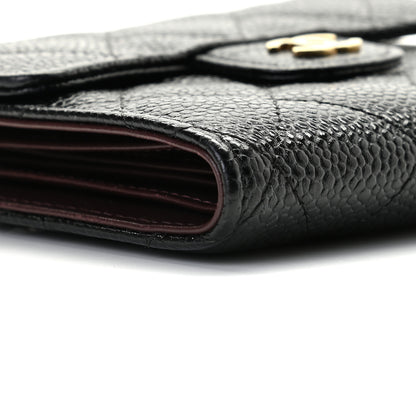 Chanel Caviar Quilted Compact Flap Wallet Black 6 of 10