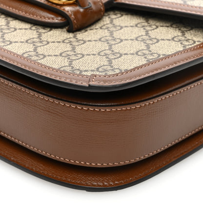 Gucci GG Supreme Monogram Horsebit 1955 Shoulder Bag Beige Brown Sugar 10 of 10