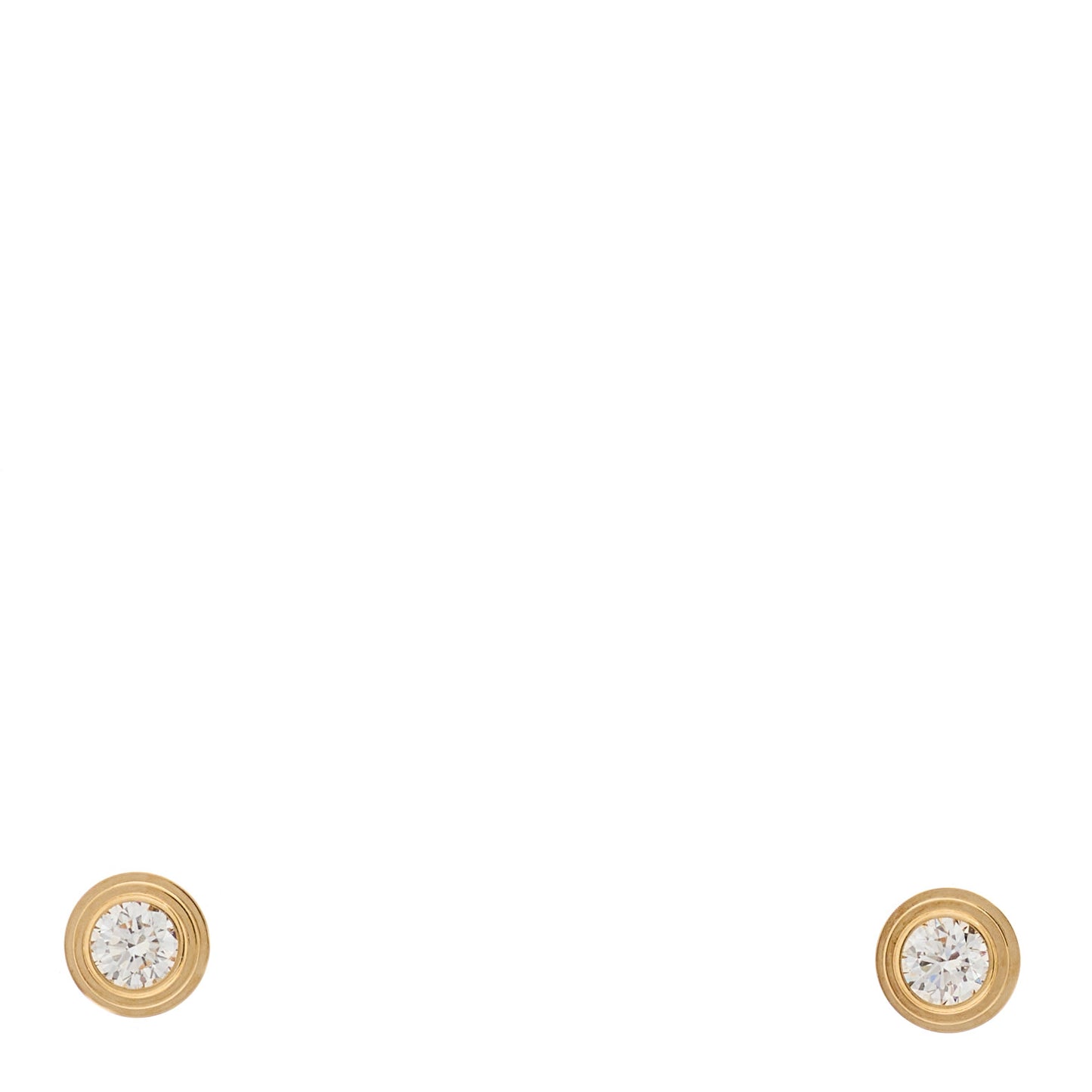 18K Yellow Gold Diamond XS D'Amour Earrings