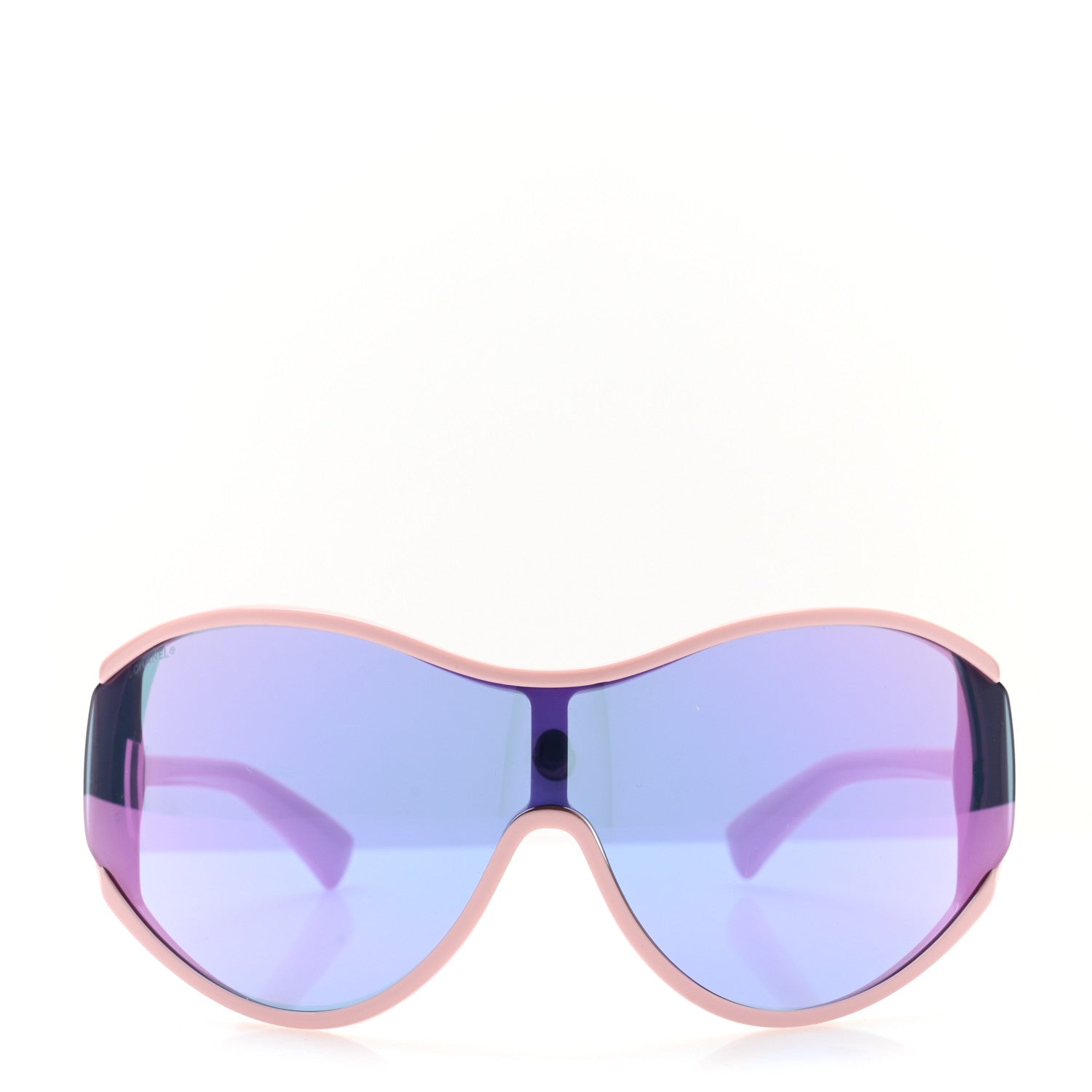Chanel Acetate Mirror Shield Sunglasses 71475 Pink 2 of 7