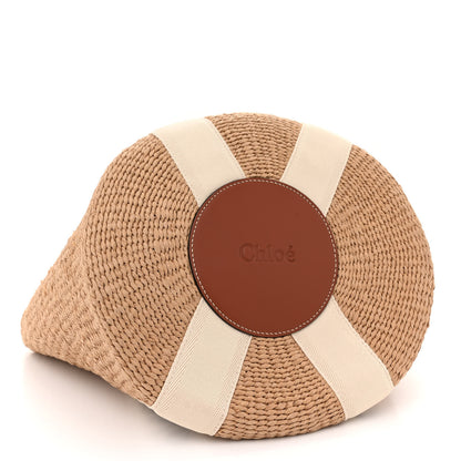 Chloe Raffia Large Woody Tote White 4 of 10
