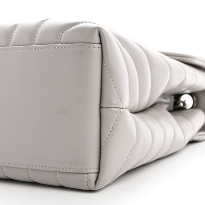 Saint Laurent Calfskin Y Quilted Monogram Medium Loulou Chain Satchel Granite 10 of 10