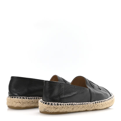 Chanel Lambskin CC Espadrilles 39 Black 5 of 9