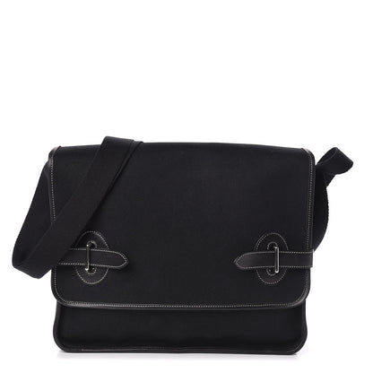 Hermes Toile Officier Buenaventura PM Messenger Black 1 of 10