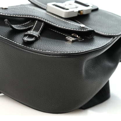 Christian Dior Grained Calfskin Mini Saddle Backpack  Black 10 of 10