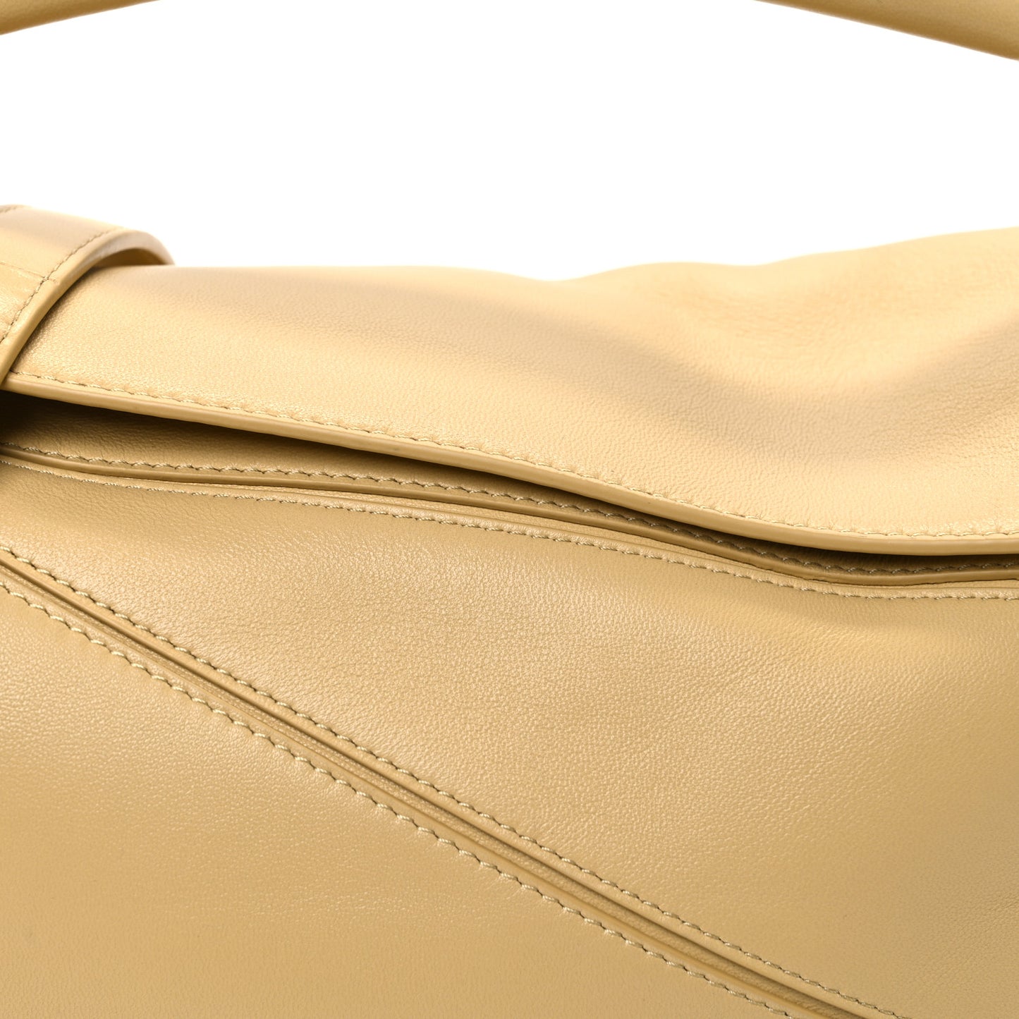 Calfskin Small Puzzle Bag Dark Butter