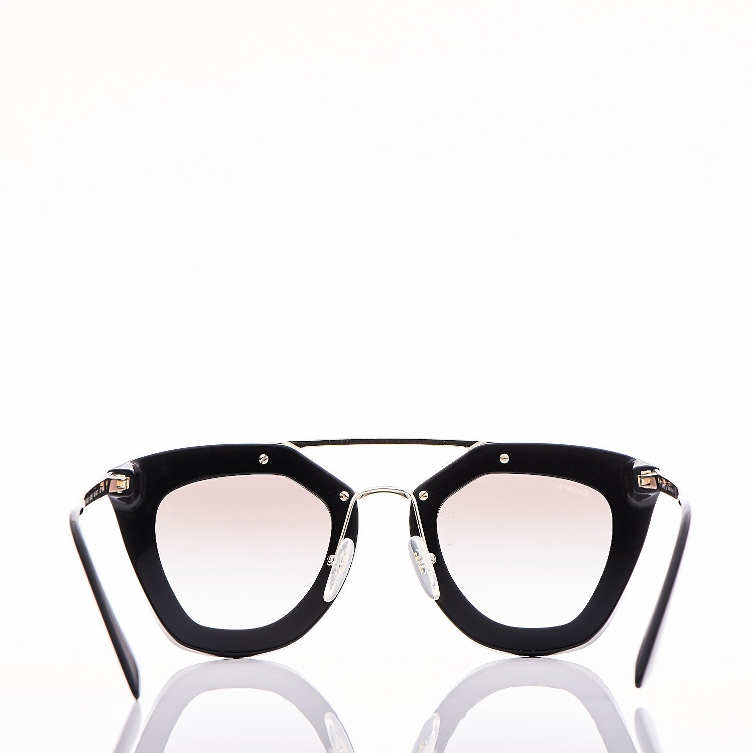 Prada Acetate Cinema Sunglasses SPR 09Q Black 5 of 16