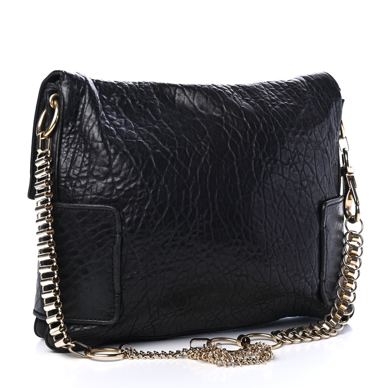 Givenchy Pebbled Lambskin Melancholia Shoulder Bag Black 3 of 9
