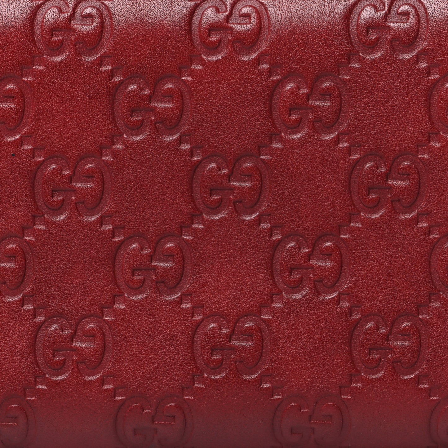 Guccissima GG Pierce Zip Around Wallet Red