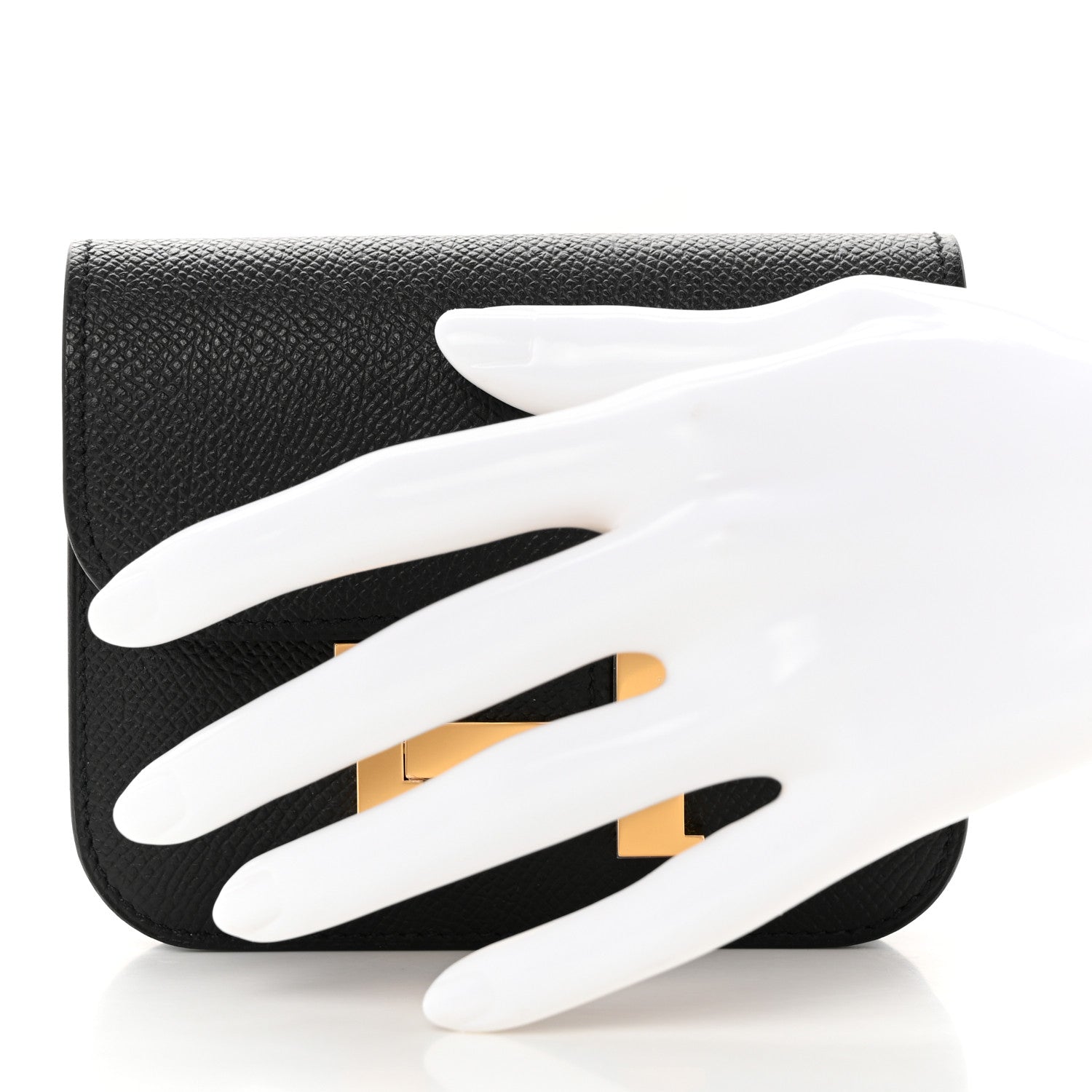 Hermes Epsom Constance Slim Wallet Black 2 of 7