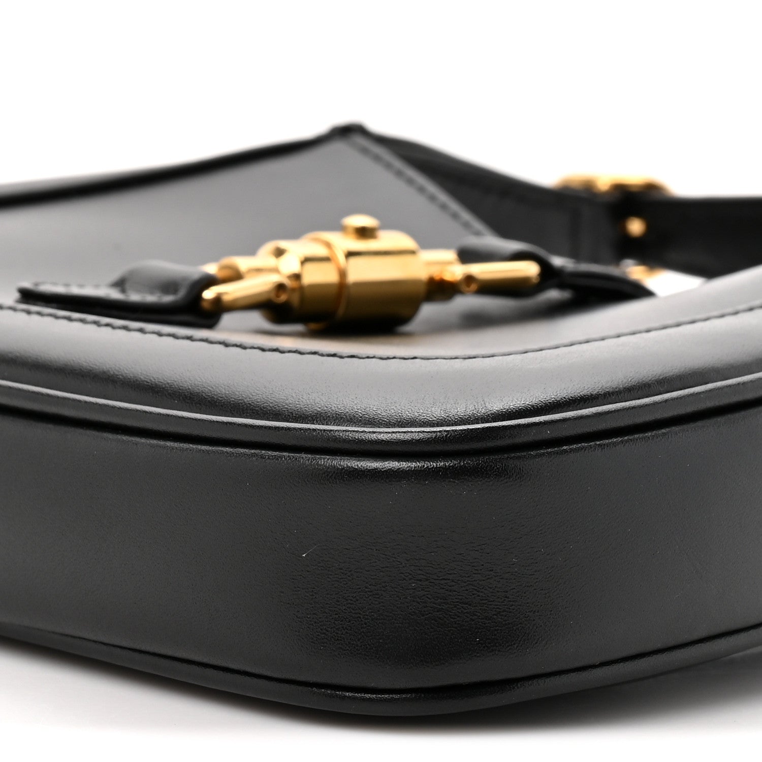 Gucci Boarded Dyana Lux Calfskin Mini Jackie 1961 Hobo Black 9 of 10