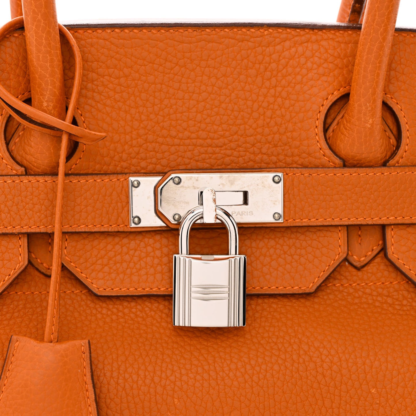 Taurillon Clemence JPG Birkin 42 Orange