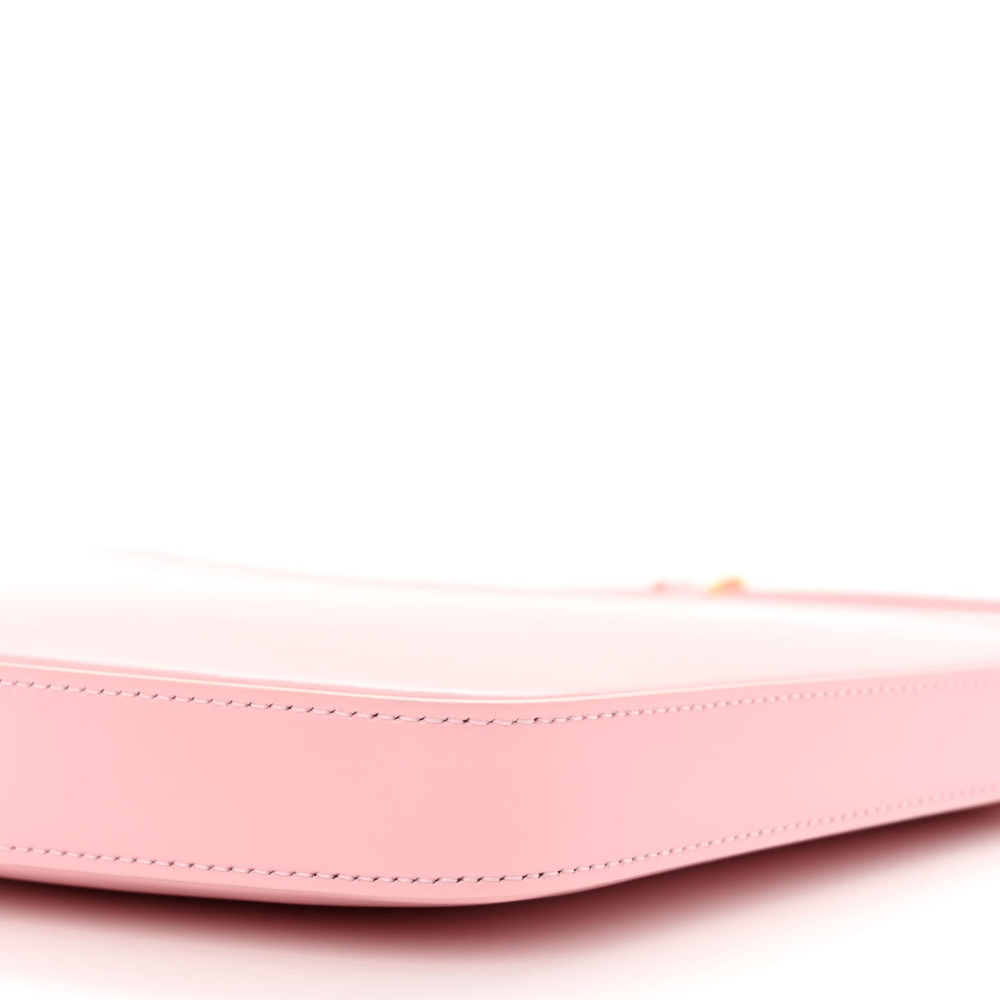 Shiny Calfskin Medium Croque Bag Pink