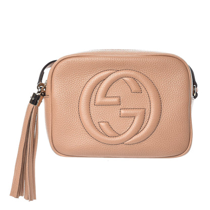 Gucci Pebbled Calfskin Small Soho Disco Bag Rose Beige 1 of 11