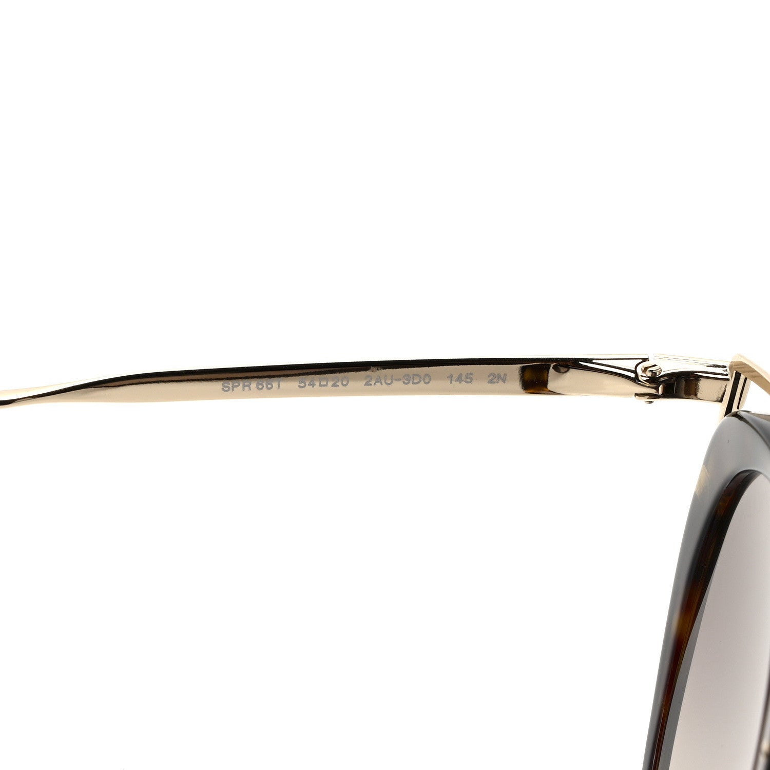 Prada Horn Metal Cinema Sunglasses SPR66T Tortoise 8 of 8