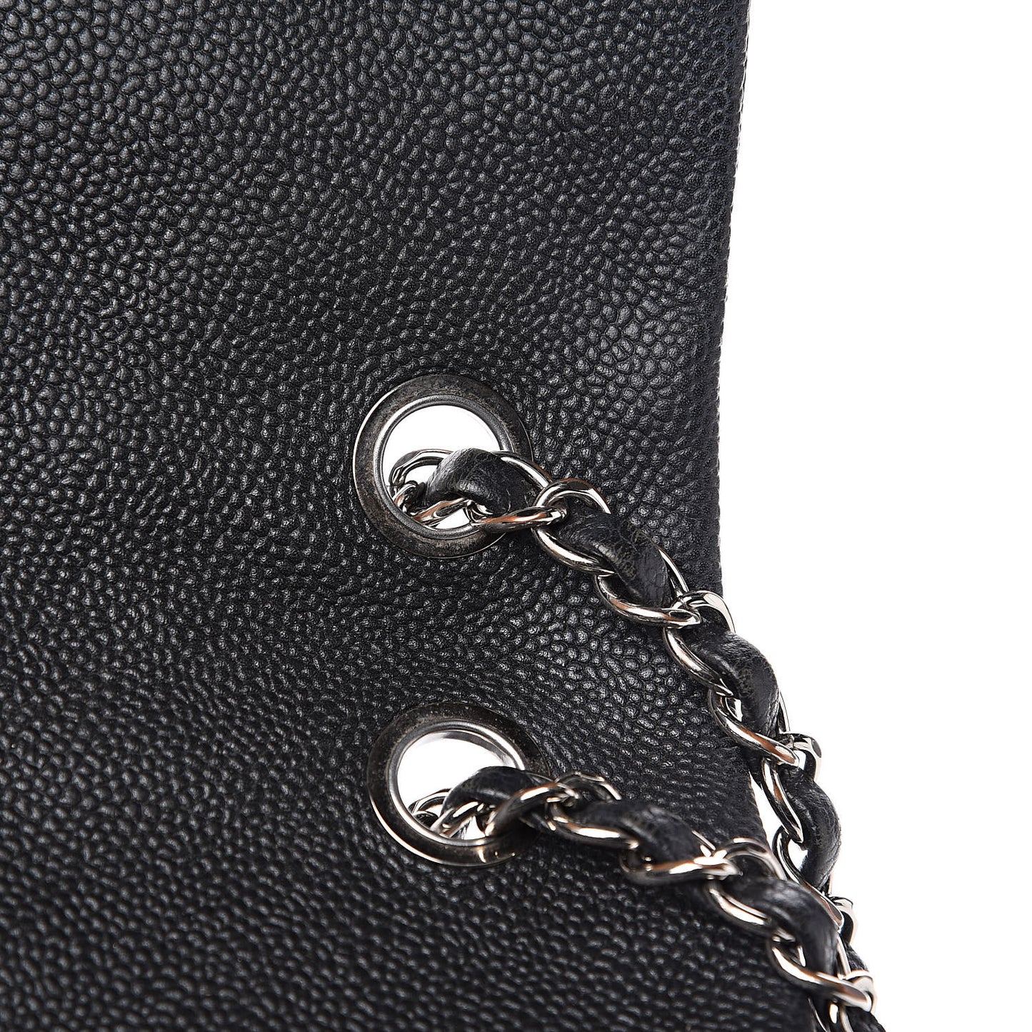 Caviar Quilted Jumbo Easy Flap Black