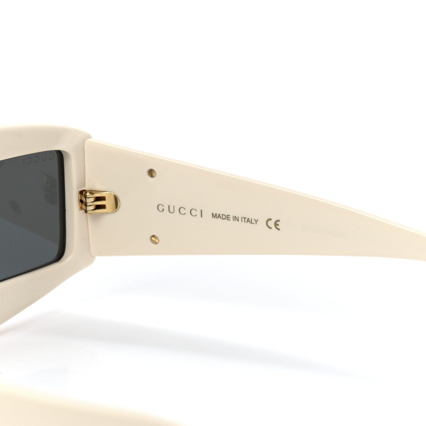 Acetate Shield Sunglasses GG0358S White
