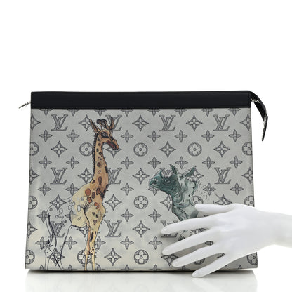 Louis Vuitton Savane Monogram Chapman Pochette Voyage GM Dune 2 of 7