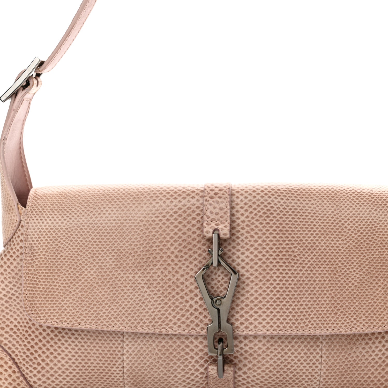 Gucci Snakeskin Jackie O Hobo Pink 8 of 15
