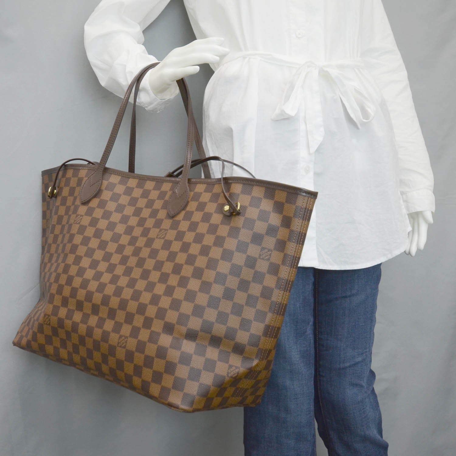 Louis Vuitton Damier Ebene Neverfull GM 2 of 11