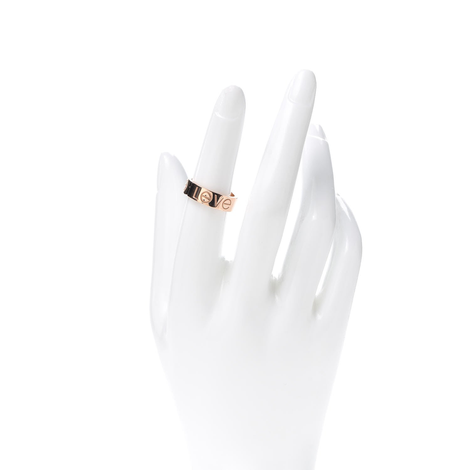 Cartier 18K Pink Gold 5.5mm Engraved LOVE Ring 52 6 2 of 5