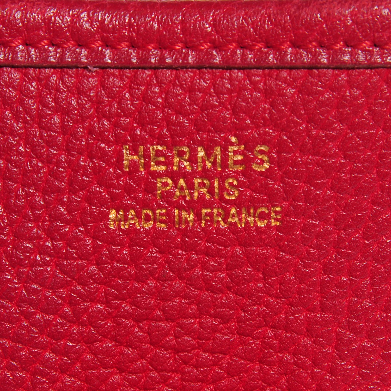 Hermes Taurillon Clemence Evelyne GM Rouge H 6 of 15