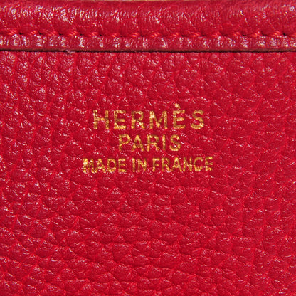Hermes Taurillon Clemence Evelyne GM Rouge H 6 of 15