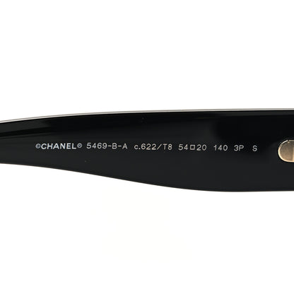 Chanel Acetate Polarized Oval CC Sunglasses 5469-B-A 5 of 8