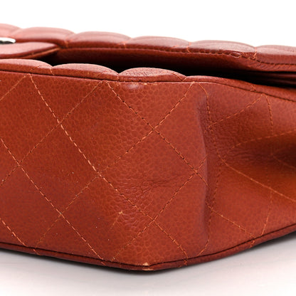 Chanel Caviar Quilted Medium Double Flap Red 10 of 10