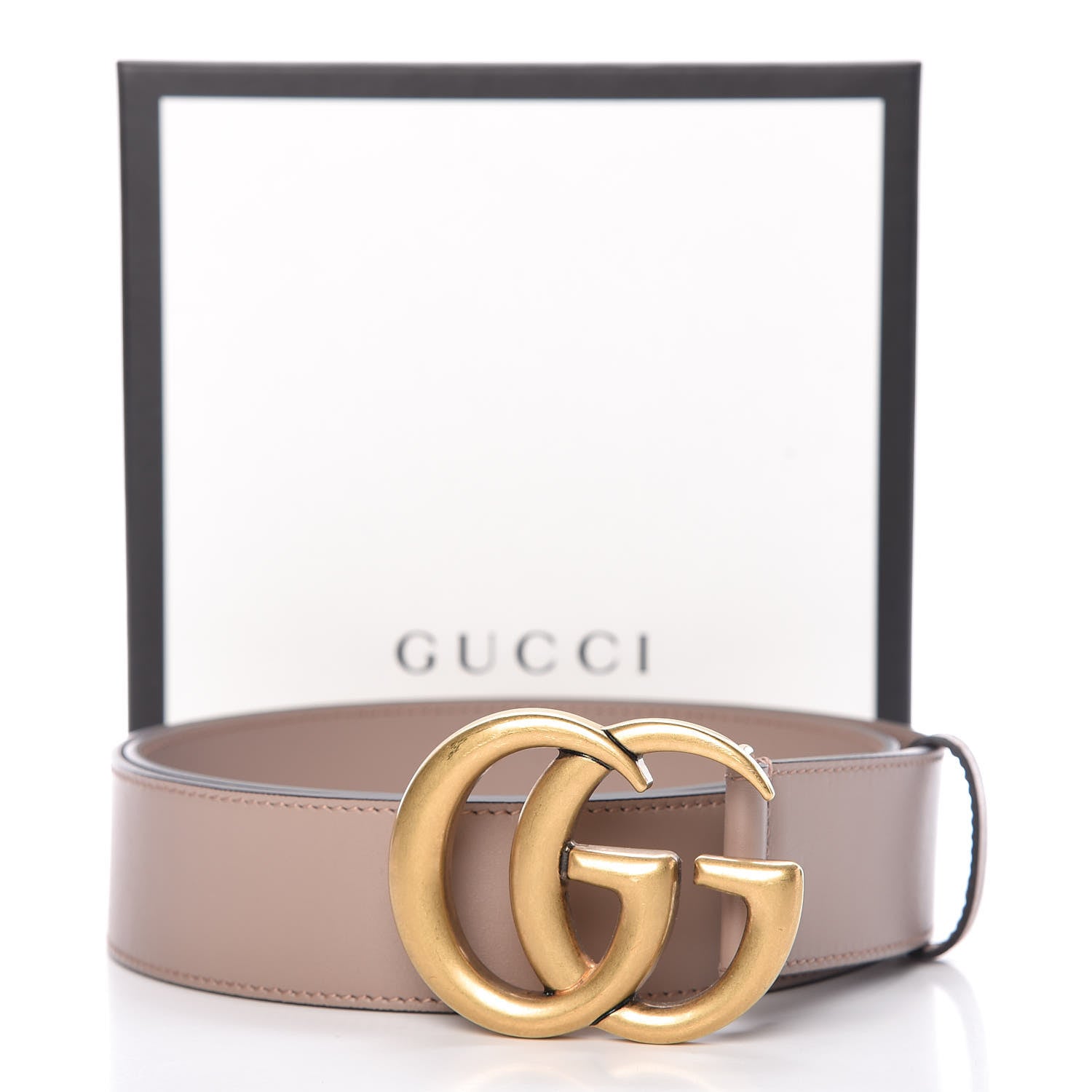 Gucci Calfskin Double G 40mm Belt 95 38 Porcelain Rose 7 of 7