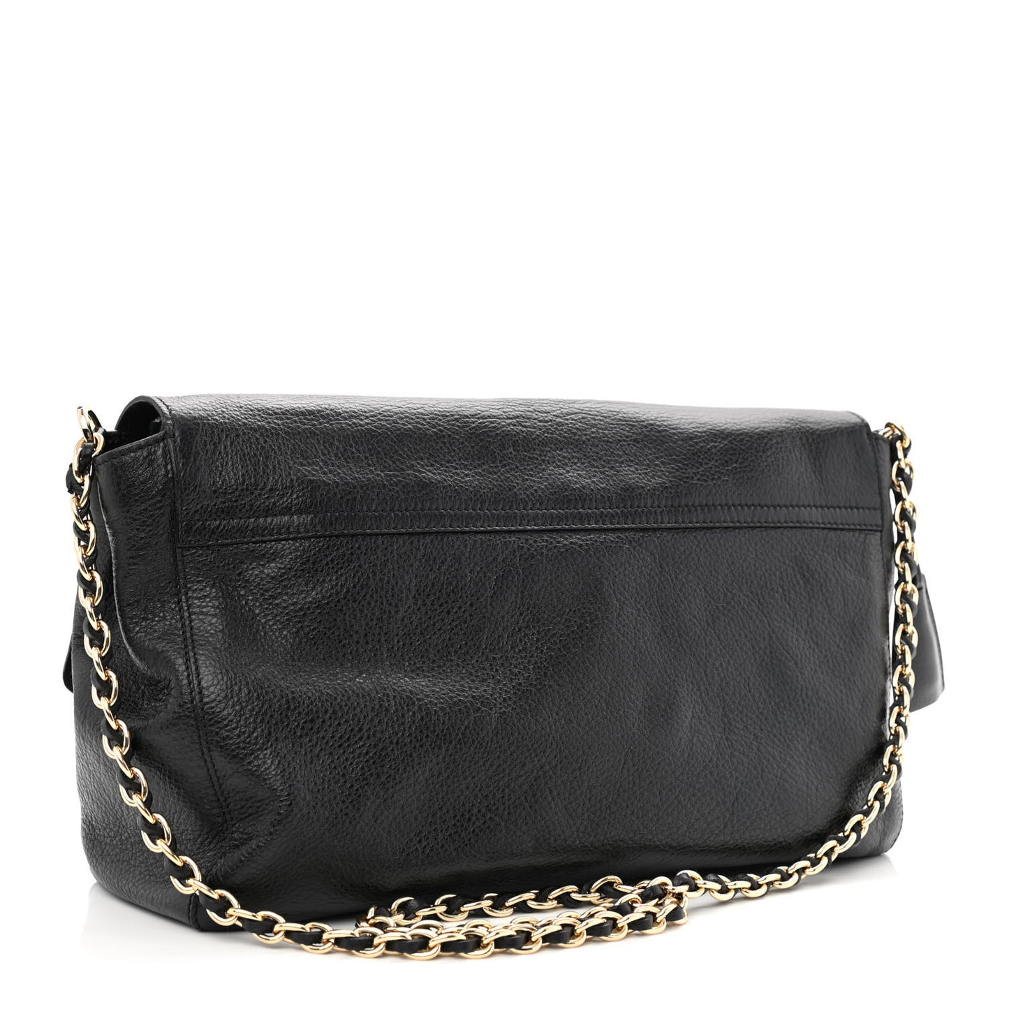 Small Classic Grain Calfskin Medium Lily Black
