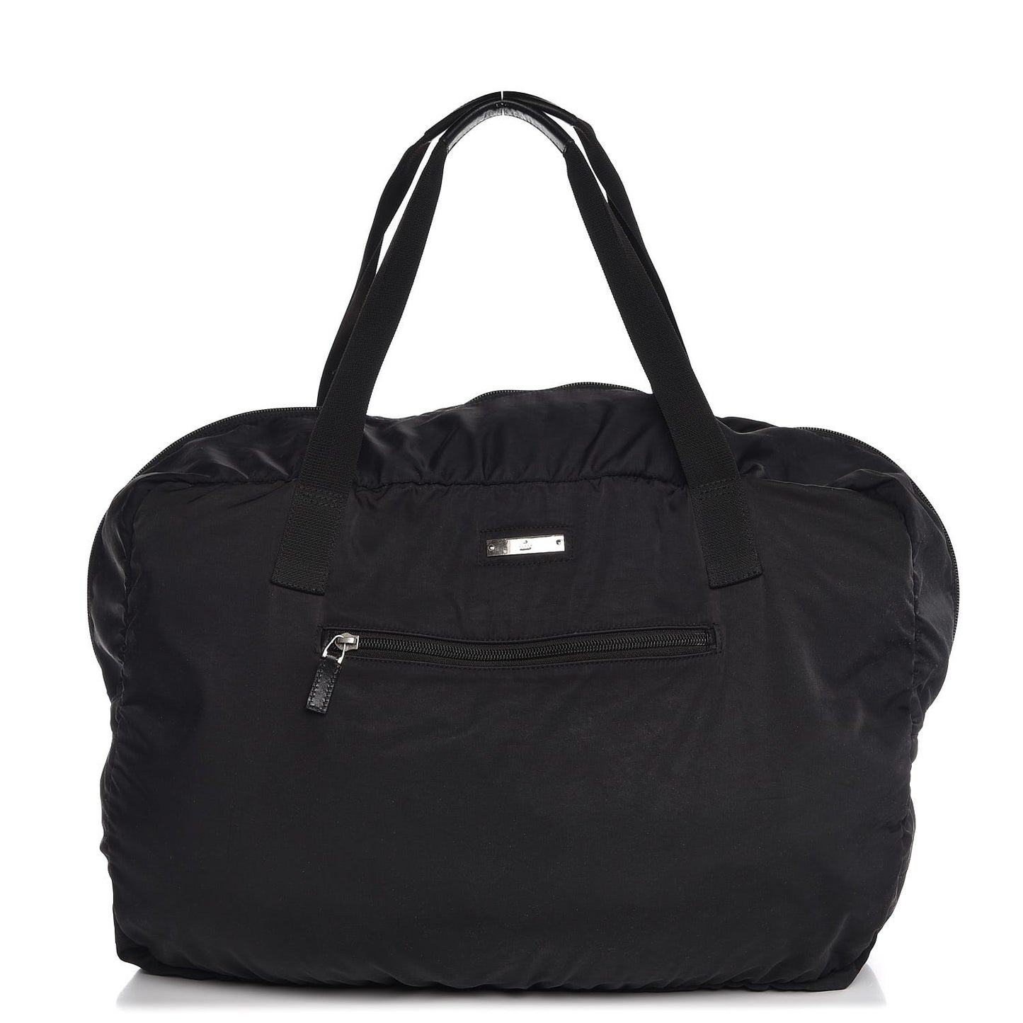 Nylon Duffle Tote Black