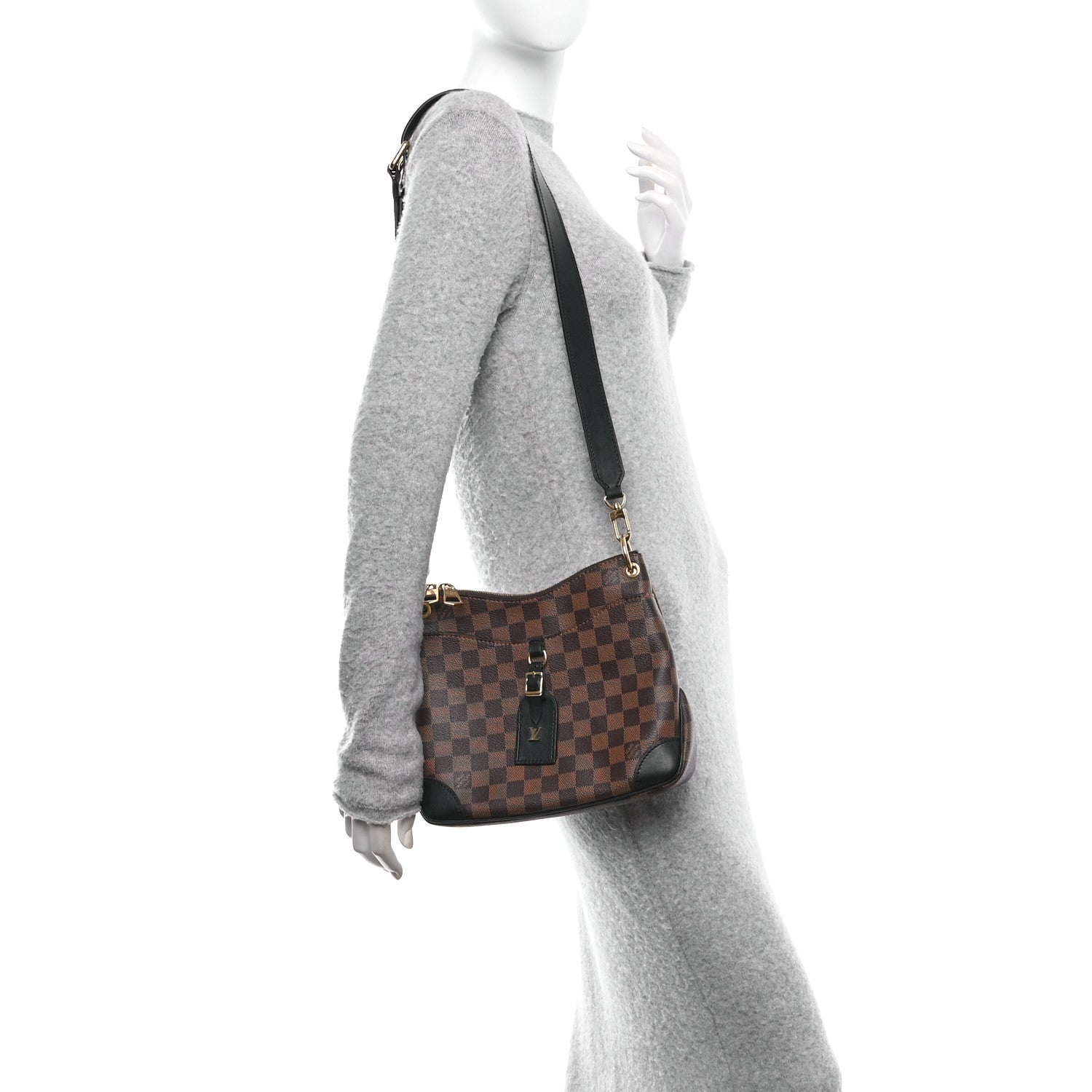 Louis Vuitton Damier Ebene Odeon PM Black 2 of 11