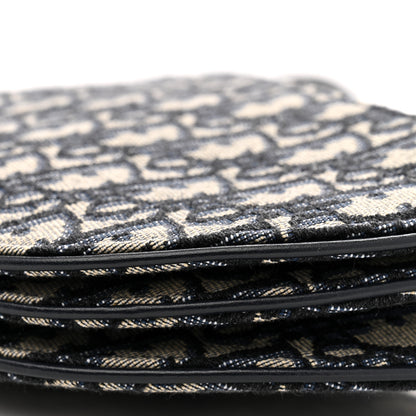 Christian Dior Oblique Saddle Pouch With Strap Navy Blue 11 of 12