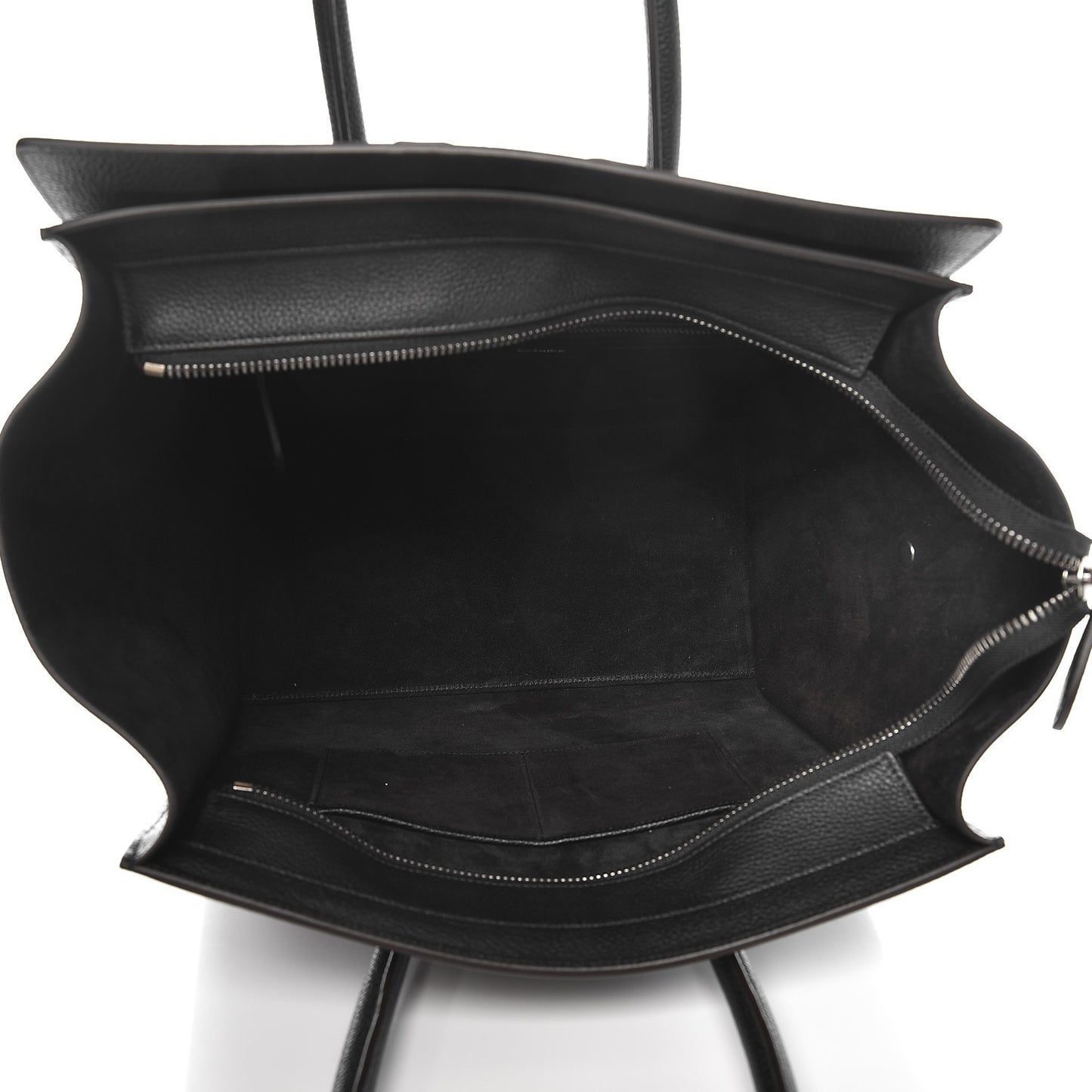 Drummed Calfskin Mini Luggage Black