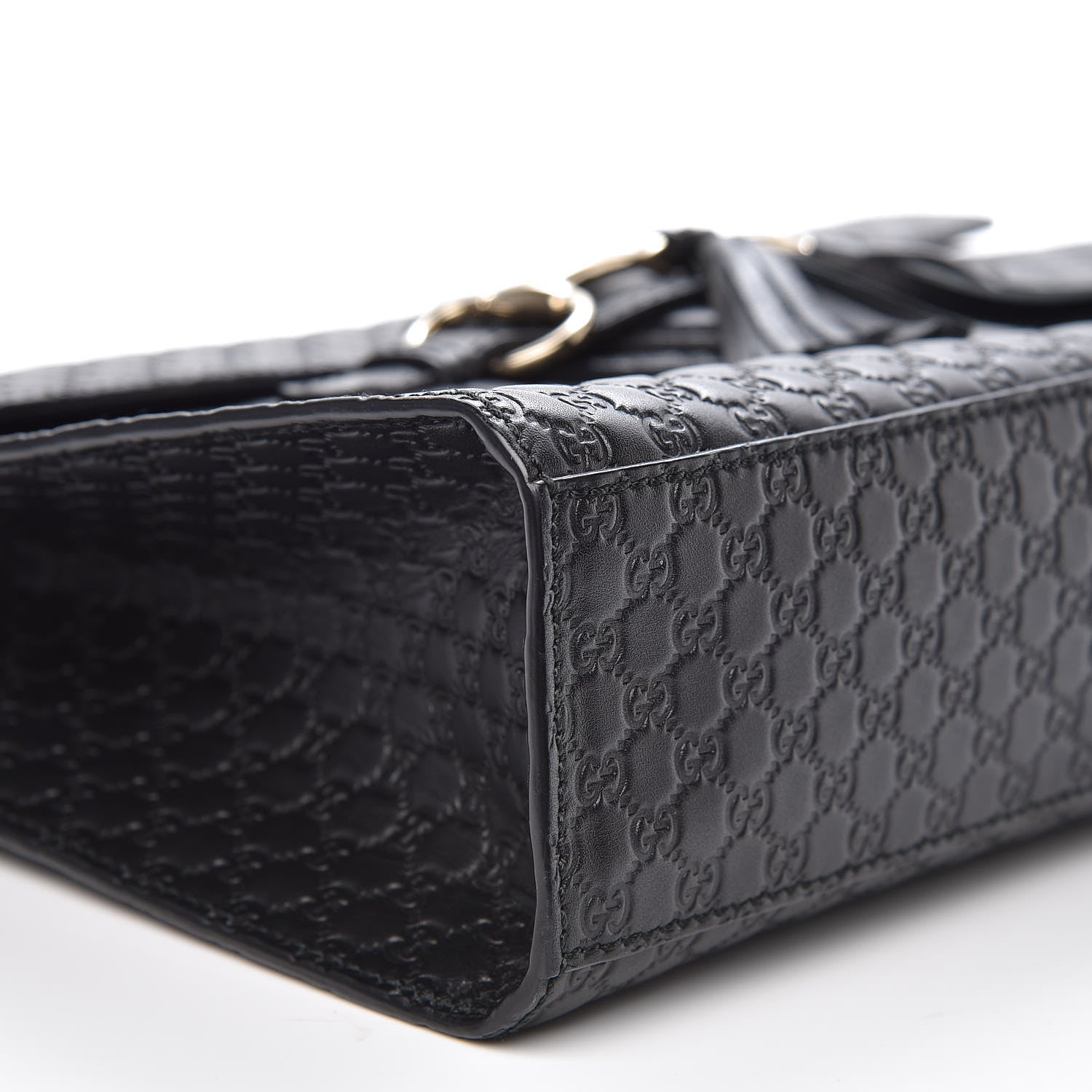 Gucci Microguccissima Medium Emily Chain Shoulder Bag Black 8 of 11