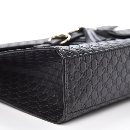 Gucci Microguccissima Medium Emily Chain Shoulder Bag Black 8 of 11