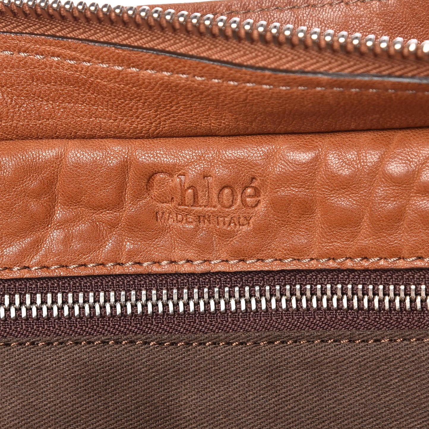 Goatskin Elvire Tote Brown