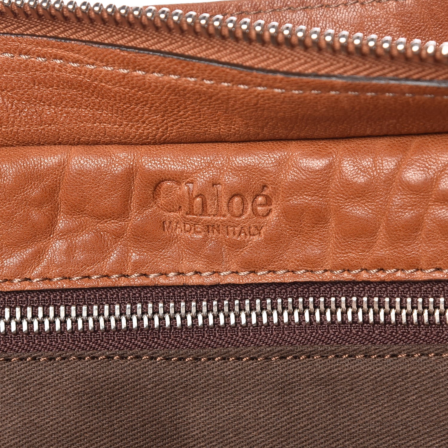 Chloe Goatskin Elvire Tote Brown 8 of 15