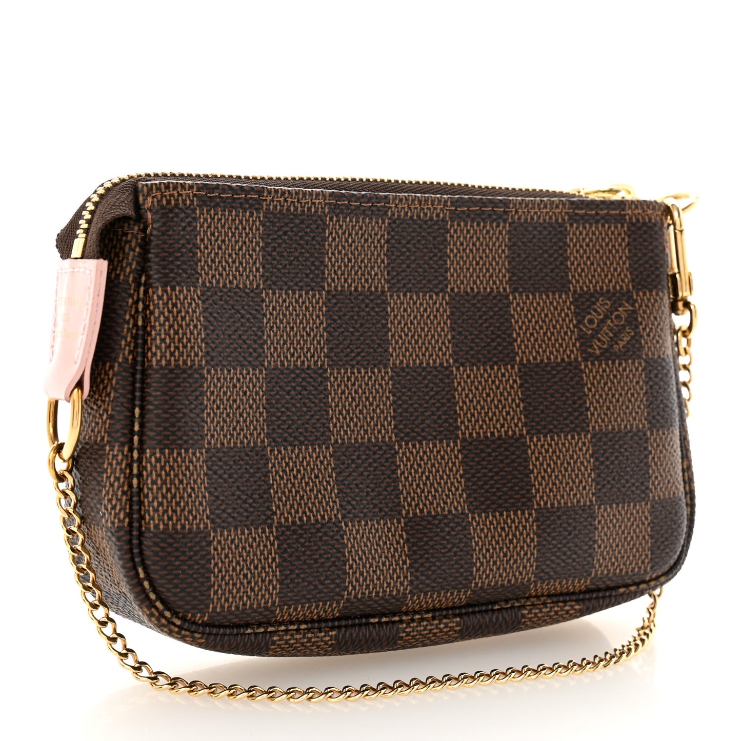 Damier Ebene 2020 Christmas Animation Big Wheel Mini Pochette Accessories Rose Ballerine