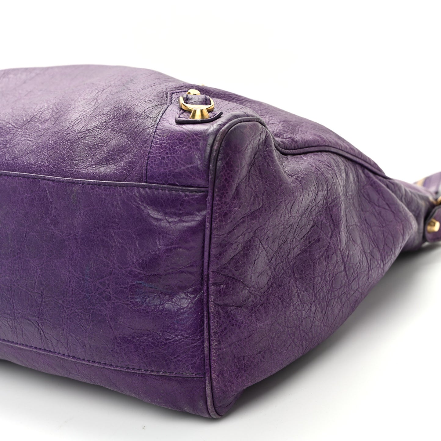 Agneau Classic Gold Hardware Velo Dark Violet