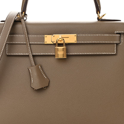 Hermes Epsom Kelly Sellier 28 Etoupe 8 of 14