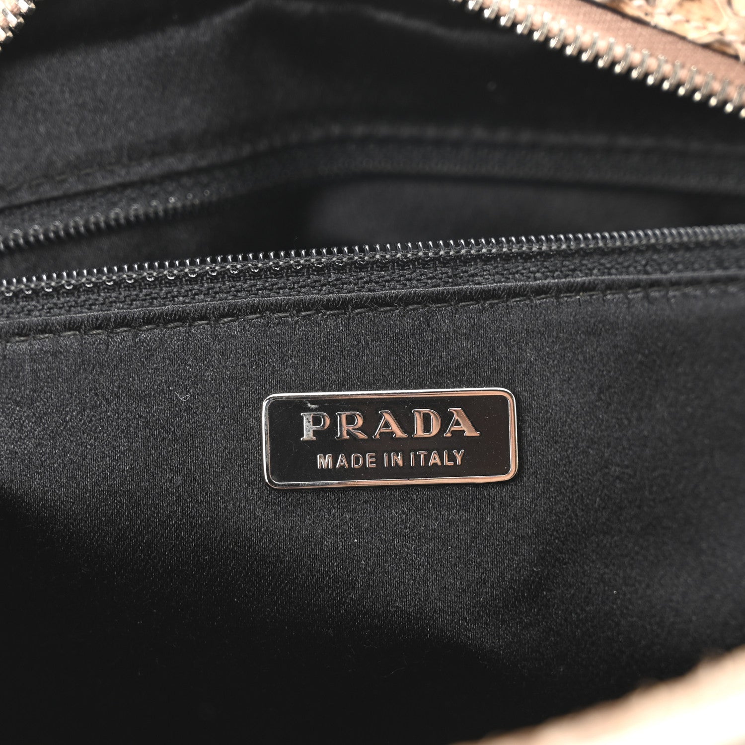 Prada Snakeskin Bowler Beige 6 of 10
