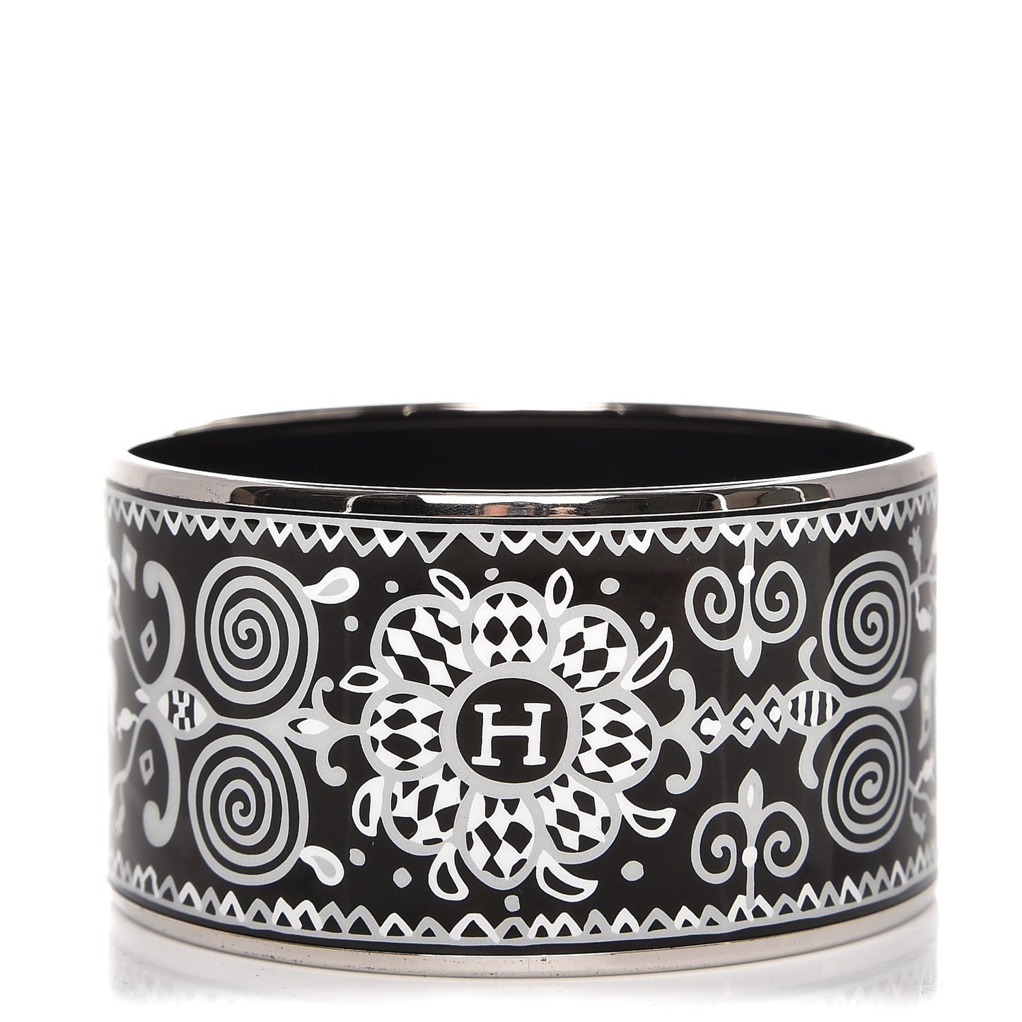 Enamel Printed Horses Extra Wide Bracelet 62