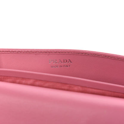 Prada Soft Calf Quilted Diagramme Chain Wallet Begonia 6 of 10