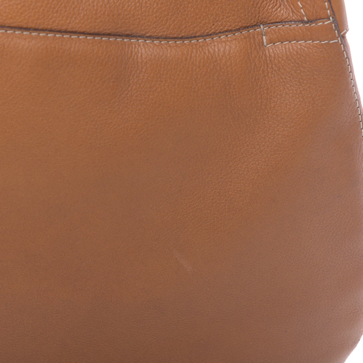Calfskin Baudrier Saddle Bag Tan