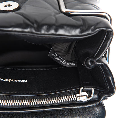 Alexander Wang Calfskin Quilted Halo Crossbody Bag Black 6 of 9