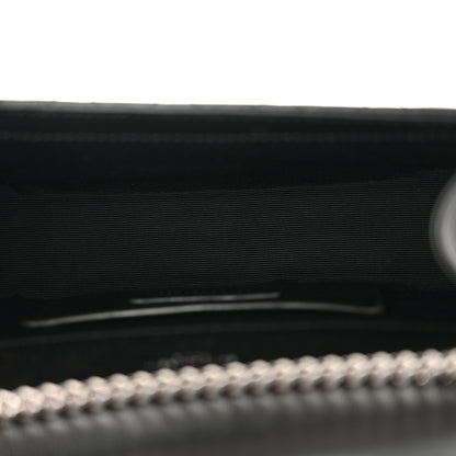 Saint Laurent Grain De Poudre Textured Mixed Matelasse Triquilt Small Monogram Satchel Black 5 of 10